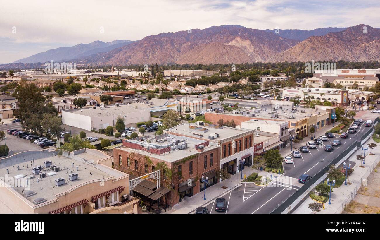 Aerial view of Azusa