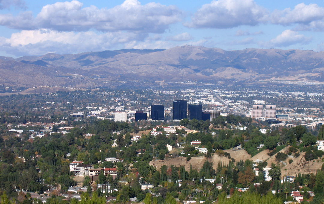 Aerial view of Canoga Park