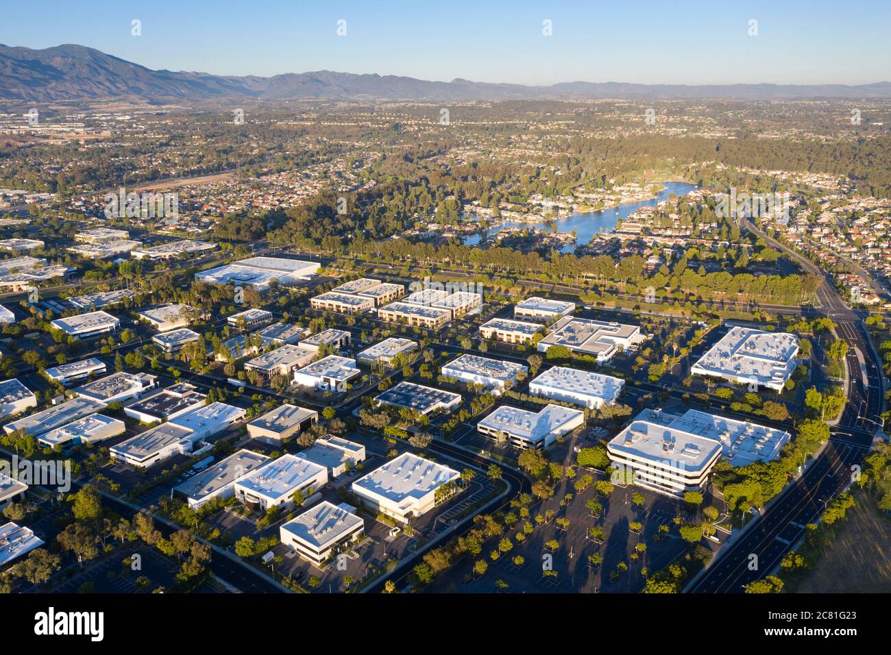 Aerial view of Lake Forest