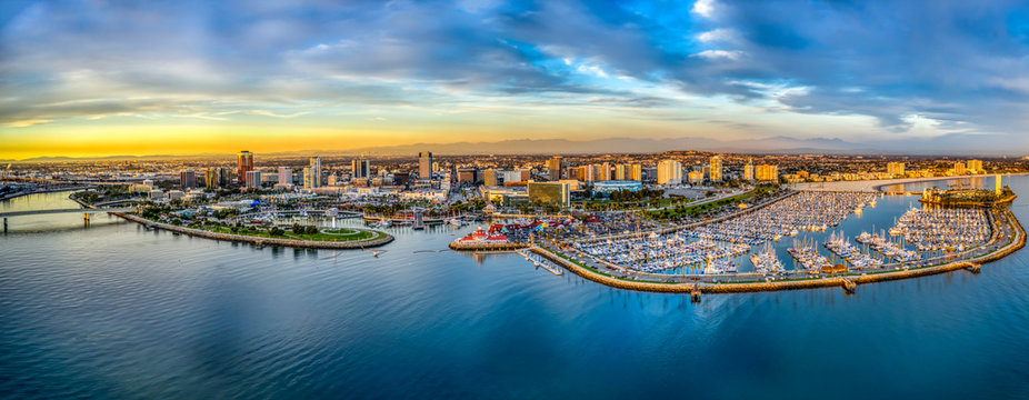 Aerial view of Long Beach