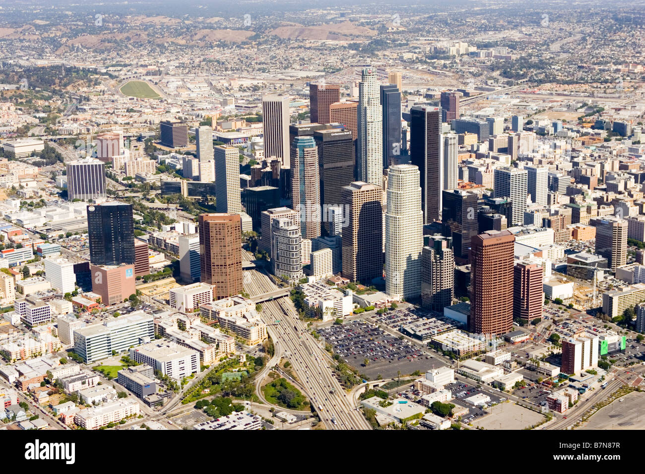 Aerial view of Los Angeles