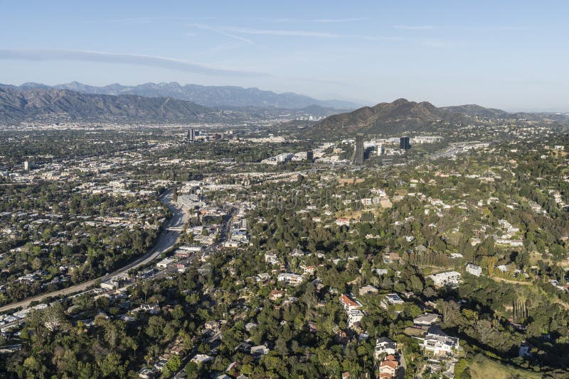 Aerial view of Studio City