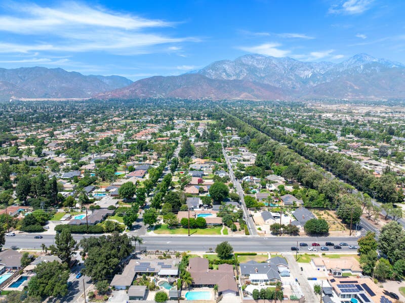 Aerial view of Upland
